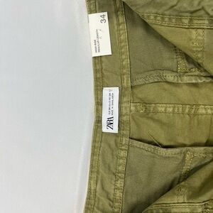 Zara high rise cargo jeans